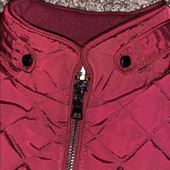 DRESSBARN Burgundy Vest. WORN TWICE!!! - Picture 3 of 5